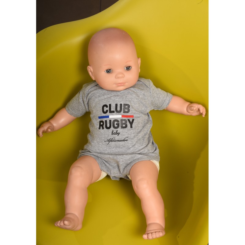CLUB RUGBY BABY - GRIS CHINÉ